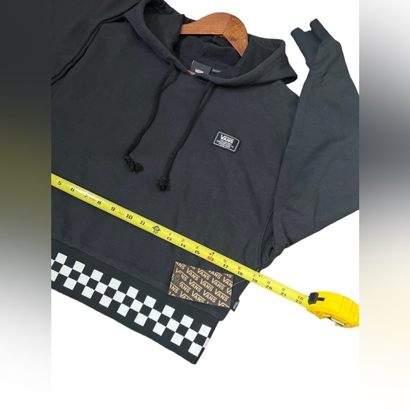 Vans Women’s Boom Boom Black Long Sleeve Crop Skateboard Hoodie - Picture 11 of 15